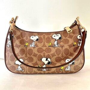 Coach Mini Bag with Signature Snoopy & Woodstock
